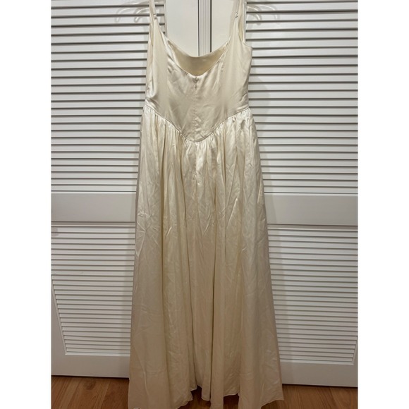 Reformation Liz Silk Dress Ivory Wedding Gown Brand New - Picture 8 of 10